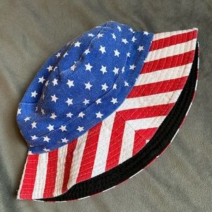 American flag bucket hat. One size.